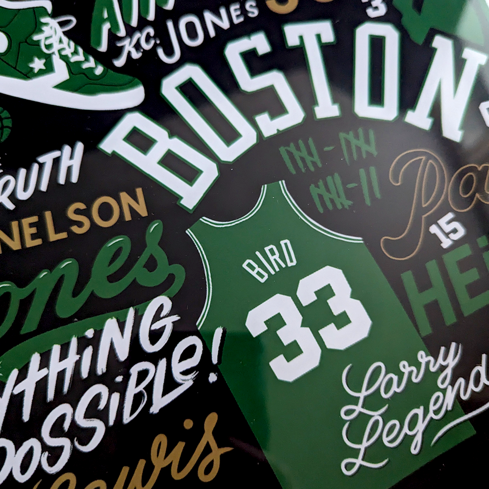 Boston Celtics Legends Poster